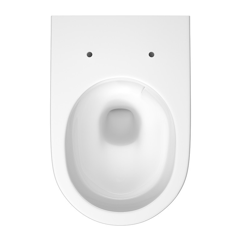 Cersanit LARGA PRO OVAL: Wisząca WC Miska Wirowa z Deska SLIM Wolnoopadającą