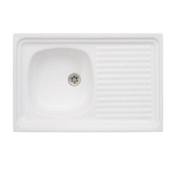 Zlewozmywak 50x80 cm 1-komorowy z ociekaczem + SYFON GRATIS