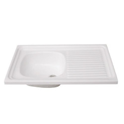 Zlewozmywak 50x80 cm 1-komorowy z ociekaczem + SYFON GRATIS