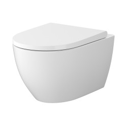 CERSANIT ZEN PRO: Nowoczesna wisząca miska WC wirowa z deską SLIM wolnoopadająca
