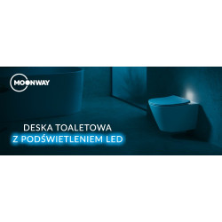 CERSANIT Miska wisząca WC city pro VORTEX MOONWAY SLIM podświetlenie led