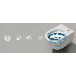 Cersanit miska WC Larga Pro Oval MOONWAY z podświetlaną deską LED