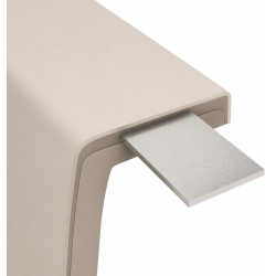 WANNA prostokątna KRONOS OVAL 150x70 kaszmir z obudową cappuccino latte beż