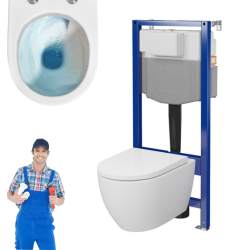 CERSANIT stelaż AQUA 50 pneumatic MISKA zawieszana WC ZEN PRO vortex deska