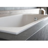 Polimat wanna prostokątna Classic Slim 160x70 z syfonem chrom i nóżkami