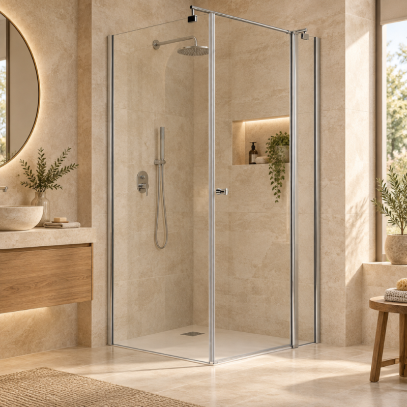 Elegancka Kabina Prysznicowa Cubic 80x195cm - Styl i Funkcjonalność w Twojej Łazience