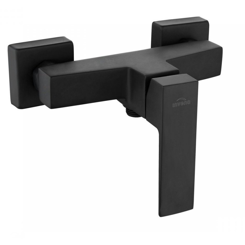 Nowoczesna czarna bateria natryskowa Paros BN-09-004 – styl i funkcjonalność w łazience