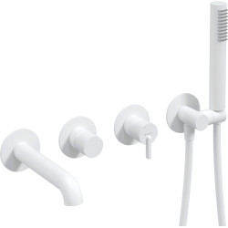 Podtynkowa Bateria Wannowa Bianco z Mosiądzu - Jednouchwytowa Elegancja dla Twojej Łazienki