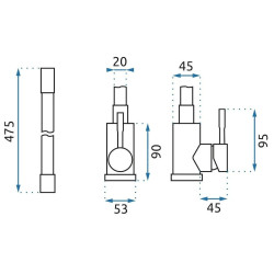 Elastyczna Bateria Zlewozmywakowa Clever Rea - Styl i Funkcjonalność w Czarno-Złotym Wydaniu