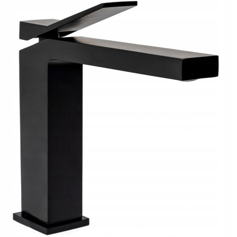 Czarna Bateria Umywalkowa Duet - Stylowa i Funkcjonalna!