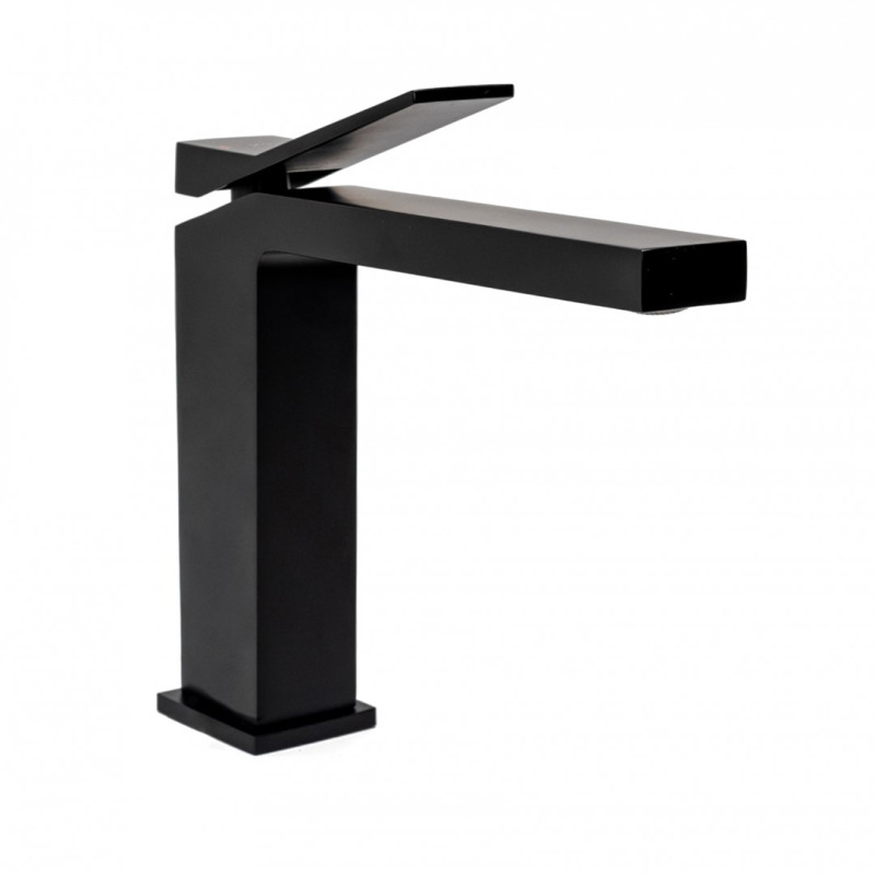 Czarna Bateria Umywalkowa Duet - Stylowa i Funkcjonalna!