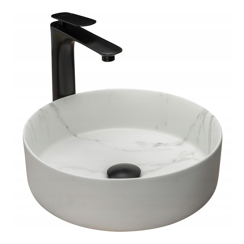 Ekskluzywna Umywalka Nablatowa SAMI Marble Matt - Styl i Elegancja dla Twojej Łazienki