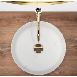 Ekskluzywna Umywalka Nablatowa SAMI Marble Matt - Styl i Elegancja dla Twojej Łazienki