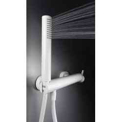 Nowoczesna Bateria Prysznicowa Bianco z Funkcją Anti-calc i Cool-Out, Mosiężna, Jednouchwytowa