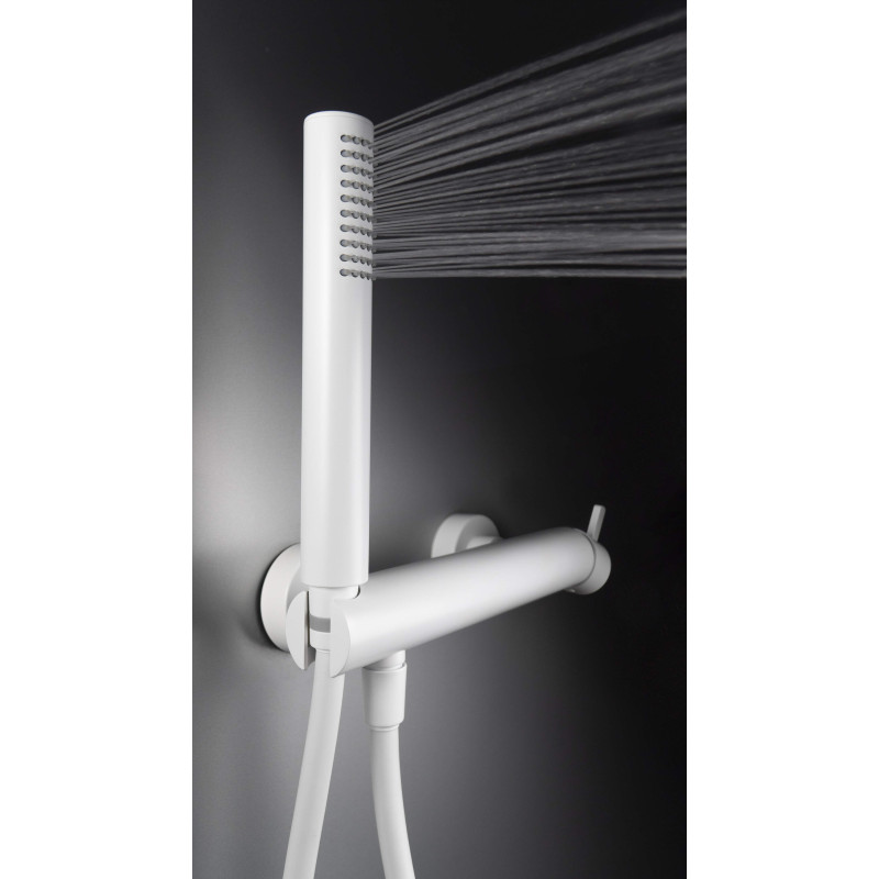 Nowoczesna Bateria Prysznicowa Bianco z Funkcją Anti-calc i Cool-Out, Mosiężna, Jednouchwytowa