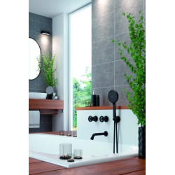 Laveo Muro bateria umywalkowa podtynkowa grafit