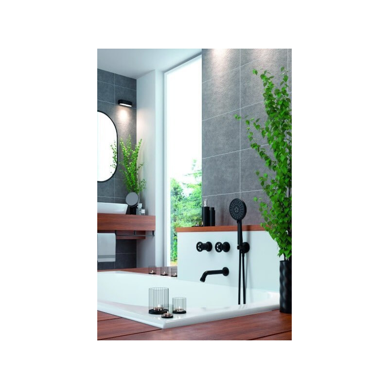 MURO Grafitowa Bateria Podtynkowa - Elegancja i Wytrzymałość Do Twojej Łazienki!