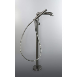 Deante Silia bateria wannowa wolnostojąca titanium