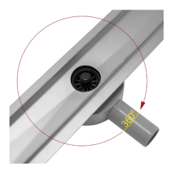 Nowoczesny Odpływ NEO & PURE N PRO Szczotkowany 600mm - Elegancja i Funkcjonalność