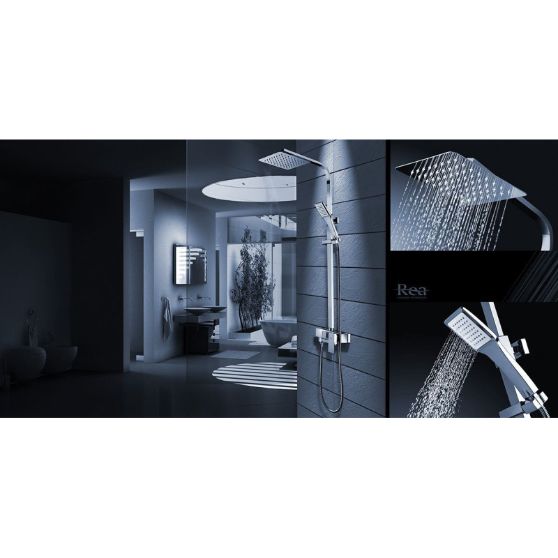 Elegancki Zestaw Prysznicowy NAVARO w Chromowanym Wykończeniu