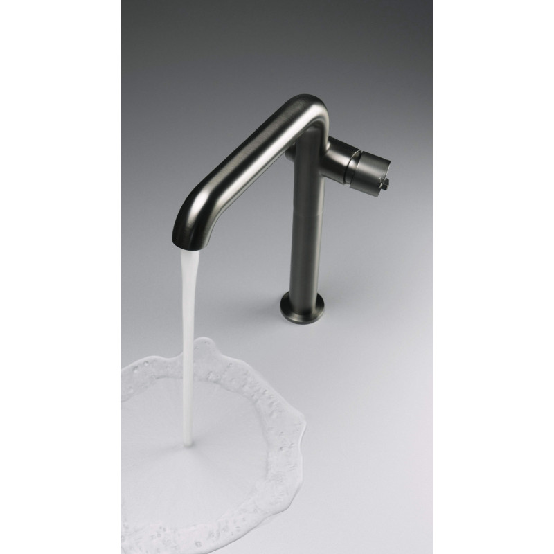 Deante Silia bateria umywalkowa wysoka titanium