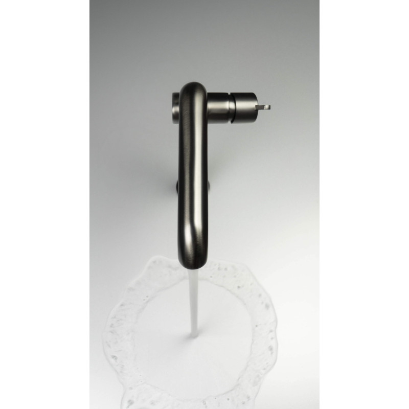 Deante Silia bateria umywalkowa wysoka titanium