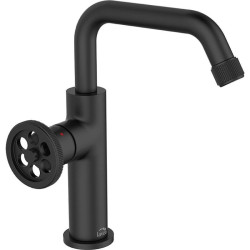 Stylowa Bateria Muro z Ruchomą Wylewką — Oszczędzaj Wodę w Czarnej Elegancji!