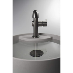 Deante Silia bateria umywalkowa titanium