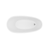 Olia 2.0 wanna owalna 150x73 cm wolnostojąca, biały połysk