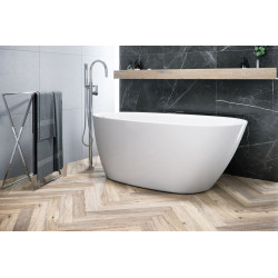 Olia 2.0 wanna owalna 150x73 cm wolnostojąca, biały połysk