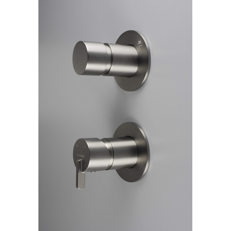 Deante Silia bateria prysznicowa podtynkowa titanium