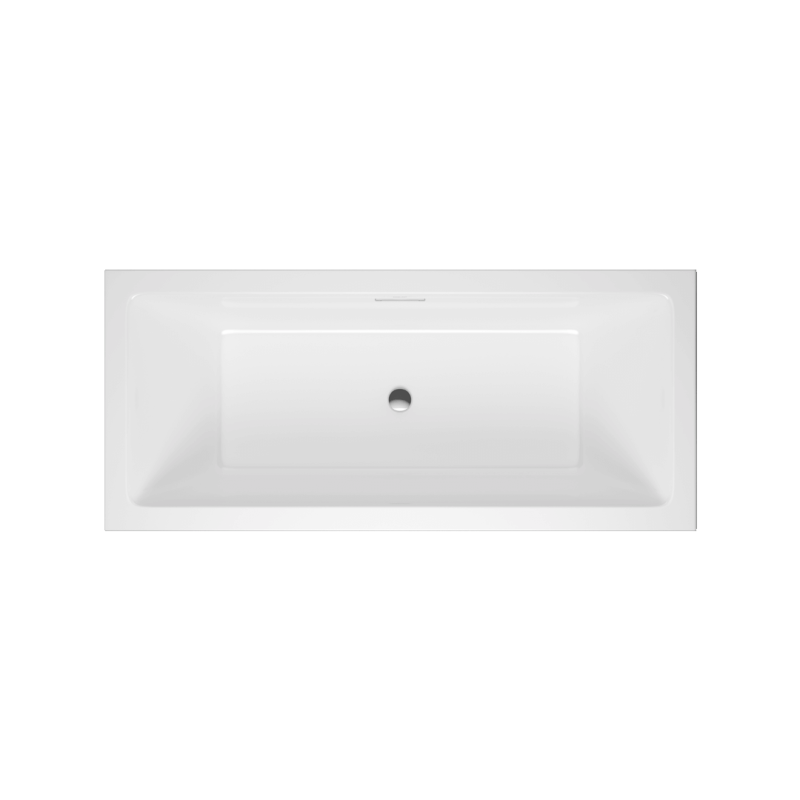 Heaven Slim wanna prostokątna 170x75 cm, biały połysk