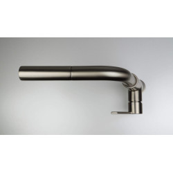 Kuchenna bateria 253mm Titanium z wyciąganą obrotową wylewką i ruchomym aeratorem