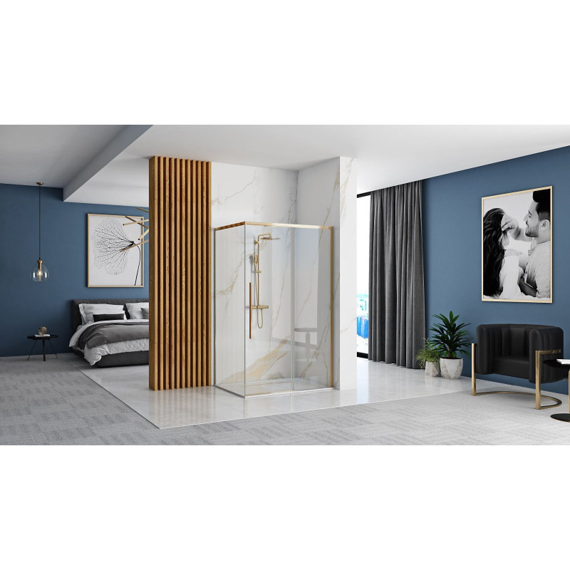 Elegancka Kabina Prysznicowa Solar Gold 80x100 - Nowoczesność i Styl w Twojej Łazience!