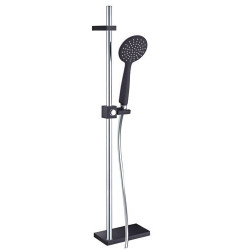 Nowoczesny Zestaw Prysznicowy BREVA BLACK NLB 81A1 - Elegancja i Styl w Twojej Łazience!