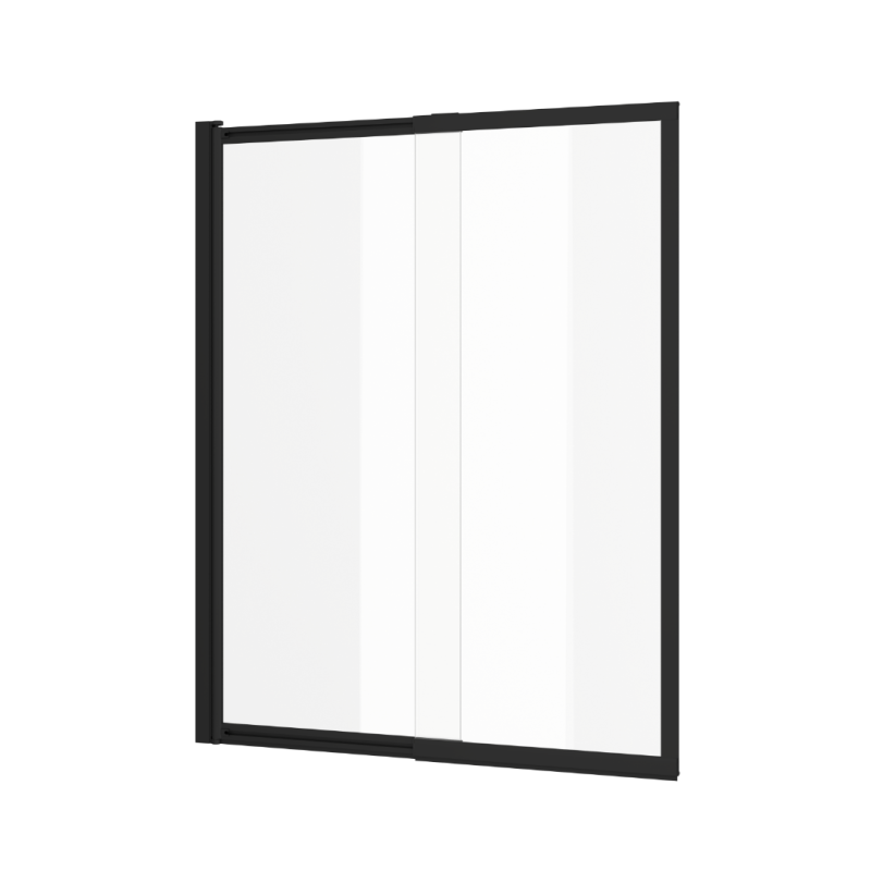 Liner parawan nawannowy 110x140 cm rozsuwany 2-częściowy lewy / prawy, czarny mat