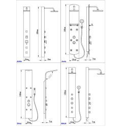 Luksusowa Kolumna Natryskowa ATTILA PKA 13KB - Twoja Domowa Oaza Relaksu
