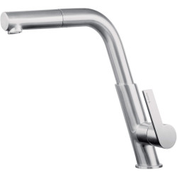 Kuchnia Plus: Wyciągana Bateria Jednouchwytowa z Mosiądzu + Ruchomy Aerator Stalowy