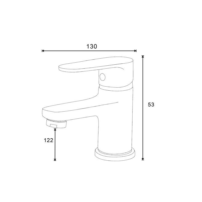 Kuchinox Pana bateria umywalkowa stojąca chrom