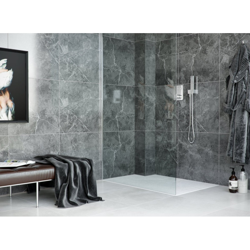 Lavano brodzik prostokątny 90x80 cm kompozytowy, biały