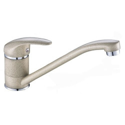 Laveo Iga bateria zlewozmywakowa stojąca beżowy granit