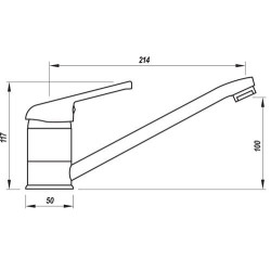 Laveo Iga bateria zlewozmywakowa stojąca beżowy granit