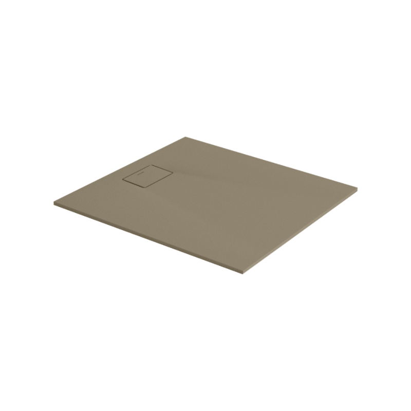 Lavano brodzik prostokątny 90x80 cm kompozytowy, cappucino