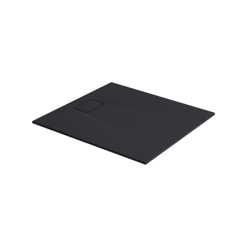 Lavano brodzik prostokątny 100x80 cm kompozytowy, czarny