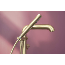 Deante Silia bateria wannowa wolnostojąca złoty szczotkowany