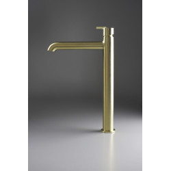 Deante Silia bateria umywalkowa złoty szczotkowany