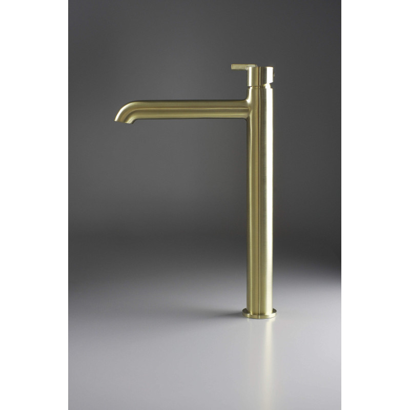 Deante Silia bateria umywalkowa złoty szczotkowany