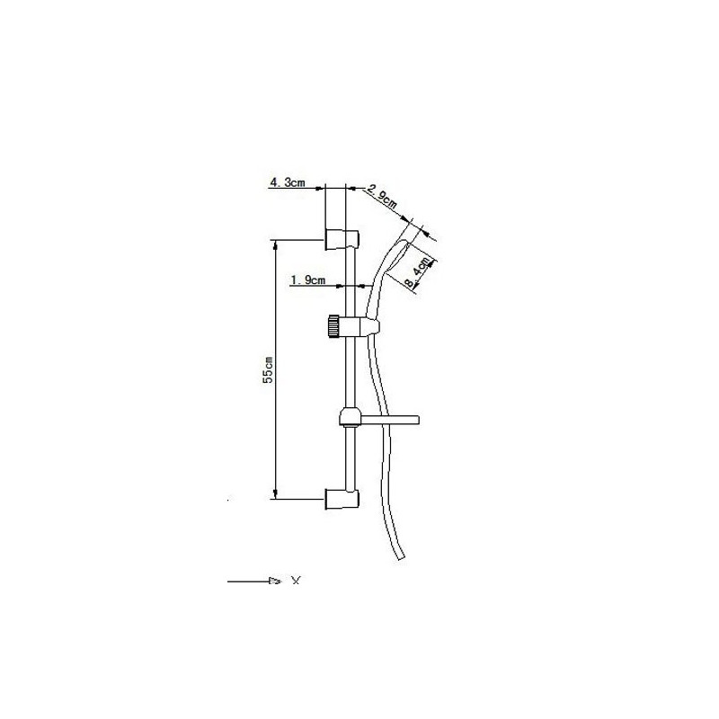 Ekskluzywny Zestaw Prysznicowy KAKADU NKK 61AD – Komfort i Styl w Twojej Łazience
