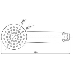 Chromowana Słuchawka Natryskowa Attila BIS – Luksusowy Deszczowy Strumień z Systemem Antykamień