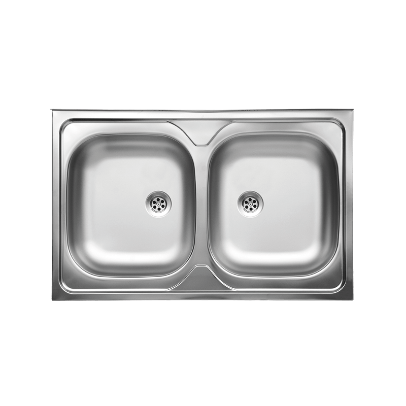 Podwójny zlewozmywak Inox 80cm - Wytrzymałość i Styl w Twojej kuchni!